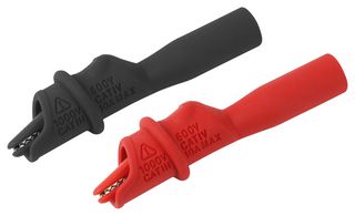 CAL TEST ELECTRONICS CT4416 ALLIGATOR CLIP, BLACK, RED, 10A, 8.5MM ROHS COMPLIANT: YES