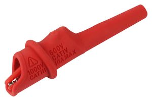 CAL TEST ELECTRONICS CT4433-2 ALLIGATOR CLIP, RED, 10A, 8.5MM