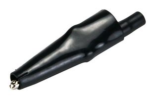 CAL TEST ELECTRONICS CTM-63-0 INSULATED ALLIGATOR CLIP, BLK, 10A/7.9MM ROHS COMPLIANT: YES
