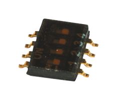 GRAYHILL 97C04SRT DIP SWITCH, SPST, 0.25A, 24V, SMD