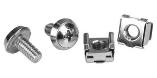 STARTECH CABSCRWM620 RACK SCREW/NUT, M6, NICKEL PLATED, 20PK ROHS COMPLIANT: YES