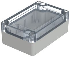 BOPLA 07411074 ENCLOSURE, MULTIPURPOSE, PC, GREY/CLEAR ROHS COMPLIANT: YES