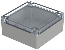BOPLA 07414146 ENCLOSURE, MULTIPURPOSE, PC, GREY/CLEAR ROHS COMPLIANT: YES