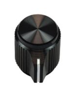 VISHAY ACCKMP1316NLS14 KNOB, ROUND SHAFT, ALUMINIUM, 6.35MM