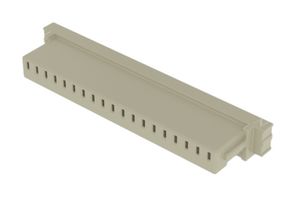 SAMTEC ISS1-19 RCPT HOUSING, 19POS, 1ROW, 2.54MM, WHT