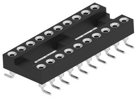TE CONNECTIVITY 2445893-3 DIP SOCKET, 20POS, 2ROW, 2.54MM, SMD