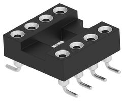 TE CONNECTIVITY 2445893-1 ZÃCALO DIP, 8POS, 2FILAS, 2.54MM, SMD