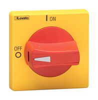 LOVATO GAX63 PADLOCK HANDLE, RED/YEL, SW DISCONNECTOR ROHS COMPLIANT: YES