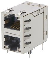 MOLEX 224539-0003 RJ45 CONN, R/A JACK, 8P8C, 2X1 STACK, TH