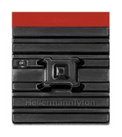 HELLERMANNTYTON 151-02219 FMB4APT-A-PA66-HS-BK CABLE TIE MOUNT, ADHESIVE, BLACK