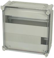 FIBOX MC EKOE 282813 T-2FSH 2X14M ENCLOSURE, MULTIPURPOSE, PC, GREY/CLEAR ROHS COMPLIANT: YES