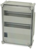FIBOX MC EKPE 382813 T-2FSH 3X14M ENCLOSURE, MULTIPURPOSE, PC, GREY/CLEAR ROHS COMPLIANT: YES
