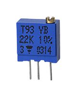 VISHAY T93YA200KT20 TRIMMER, 20R, 10%, MULTI TURN ROHS COMPLIANT: YES