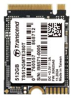 TRANSCEND TS512GMTE380T SSD, PCIE/NVME, 3D NAND, 512GB ROHS COMPLIANT: YES
