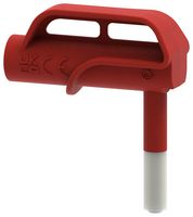 MULTICOMP PRO MP-RA6MAG-R MAGNETIC ADPTR 6MM, R/A SCKT 4MM, RED