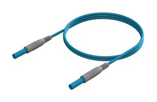 CAL TEST ELECTRONICS CT3751-200-6 SHROUDED 4MM BANANA PLUG-PLUG, BLUE, 2M ROHS COMPLIANT: YES