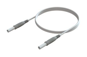 CAL TEST ELECTRONICS CT3751-200-9 SHROUDED 4MM BANANA PLUG-PLUG, WHITE, 2M ROHS COMPLIANT: YES