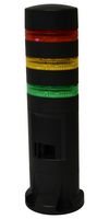 IDEC LD6A-3DZQB-RYG SIGNALIGHT TOWER, GRN/RED/YEL, 90DB, 24V