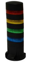 IDEC LD6A-4DQB-RYGS SIGNALIGHT TOWER, BLU/GRN/RED/YEL, 24V