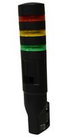 IDEC LD6A-3WZQB-RYG SIGNALIGHT TOWER, GRN/RED/YEL, 90DB, 24V