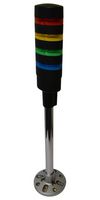 IDEC LD6A-4PQB-RYGS SIGNALIGHT TOWER, BLU/GRN/RED/YEL, 24V