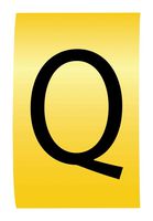 MULTICOMP PRO MP015652 CABLE MARKER, CARRIER, BLACK/YELLOW, Q ROHS COMPLIANT: YES