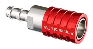 LIQUID COOLING SOCKET, VALVE, RED, 3/8IN