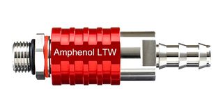 LIQUID COOLING PL-SKT VALVE, RED, 9/16IN