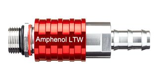 LIQUID COOLING PL-SKT, VALVE, RED, 3/4IN