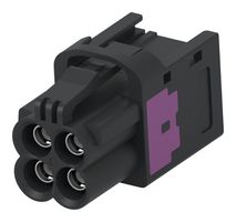 TE CONNECTIVITY 2474521-1 RF CONN, R/A MINI FAKRA JACK, 4PORT, BLK