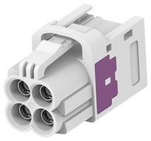 TE CONNECTIVITY 2474521-2 RF CONN, R/A MINI FAKRA JACK, 4PORT, WHT