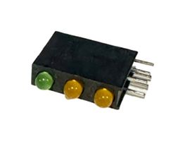 MULTICOMP PRO BL-51GAA-3 CKT BOARD IND, GRN/ORG, 80/60MCD, T-1