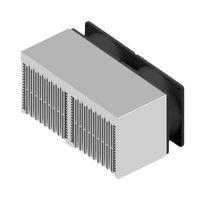 FISCHER ELEKTRONIK LA 15 100 230 FAN COOLED HEAT SINK, 160 M3/H, 230VAC ROHS COMPLIANT: YES