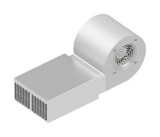 FISCHER ELEKTRONIK LA 25 200 230 FAN COOLED HEAT SINK, 435 M3/H, 230VAC ROHS COMPLIANT: YES