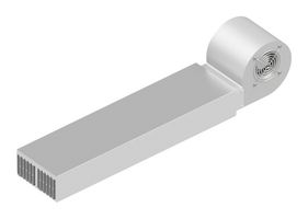 FISCHER ELEKTRONIK LA 25 600 230 FAN COOLED HEAT SINK, 435 M3/H, 230VAC ROHS COMPLIANT: YES
