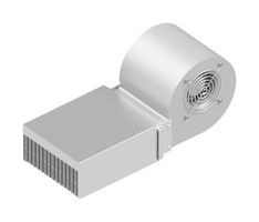 FISCHER ELEKTRONIK LA 26 200 FAN COOLED HEAT SINK, 435 M3/H, 230VAC ROHS COMPLIANT: YES