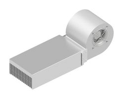 FISCHER ELEKTRONIK LA 26 300 FAN COOLED HEAT SINK, 435 M3/H, 230VAC ROHS COMPLIANT: YES