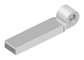 FISCHER ELEKTRONIK LA 26 600 FAN COOLED HEAT SINK, 435 M3/H, 230VAC ROHS COMPLIANT: YES