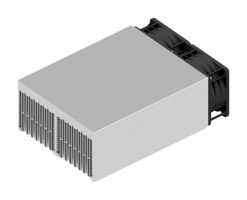 FISCHER ELEKTRONIK LA 35 200 12 FAN COOLED HEAT SINK, 222 M3/H, 12VDC ROHS COMPLIANT: YES