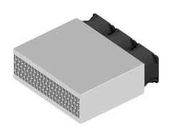 FISCHER ELEKTRONIK LA HB 6 150 12 FAN COOLED HEAT SINK, 145 M3/H, 12VDC ROHS COMPLIANT: YES
