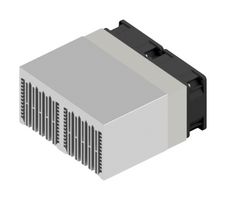 FISCHER ELEKTRONIK LA V 10 100 24 FAN COOLED HEAT SINK, 80 M3/H, 24 VDC ROHS COMPLIANT: YES