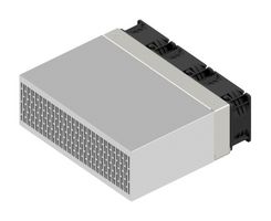 FISCHER ELEKTRONIK LA V HB 9 150 12 FAN COOLED HEAT SINK, 230 M3/H, 12VDC ROHS COMPLIANT: YES