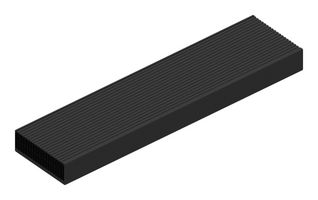 FISCHER ELEKTRONIK SK 458 1000 SA HEAT SINK, ALUM, 0.028K/W, 1MX250MMX84MM ROHS COMPLIANT: YES