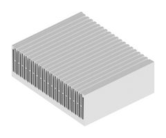 FISCHER ELEKTRONIK SK 458 200 AL HEAT SINK, ALUM, 0.028K/W, 200X250X84MM ROHS COMPLIANT: YES