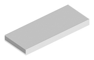 FISCHER ELEKTRONIK SK 461 1000 AL HEAT SINK, ALUM, 0.018K/W, 1MX400MMX88MM