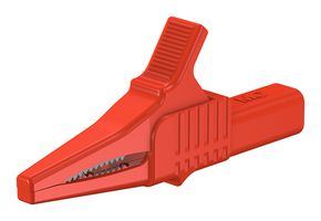 STAUBLI 64.1033-05028 CROCODILE CLIP, 20MM JAW, 1KV, 32A, RED ROHS COMPLIANT: YES