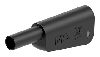 STAUBLI 64.1038-26 BANANA CONN, PLUG, 32A, 1KV, BLACK