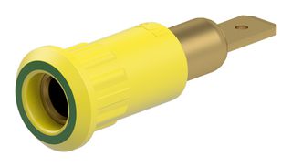 STAUBLI 64.1042-24 BANANA CONN, SKT, 25A, 60VDC, GRN/YLW ROHS COMPLIANT: YES