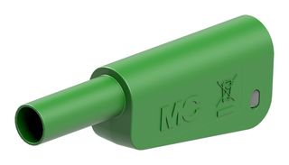 STAUBLI 64.3010-28 BANANA CONN, PLUG, 32A, 1KV, GREEN