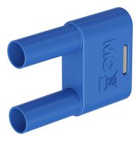 STAUBLI 64.3040-28 ADAPTER, 2X4MM PIN, 32A, 1KV, BLUE ROHS COMPLIANT: YES